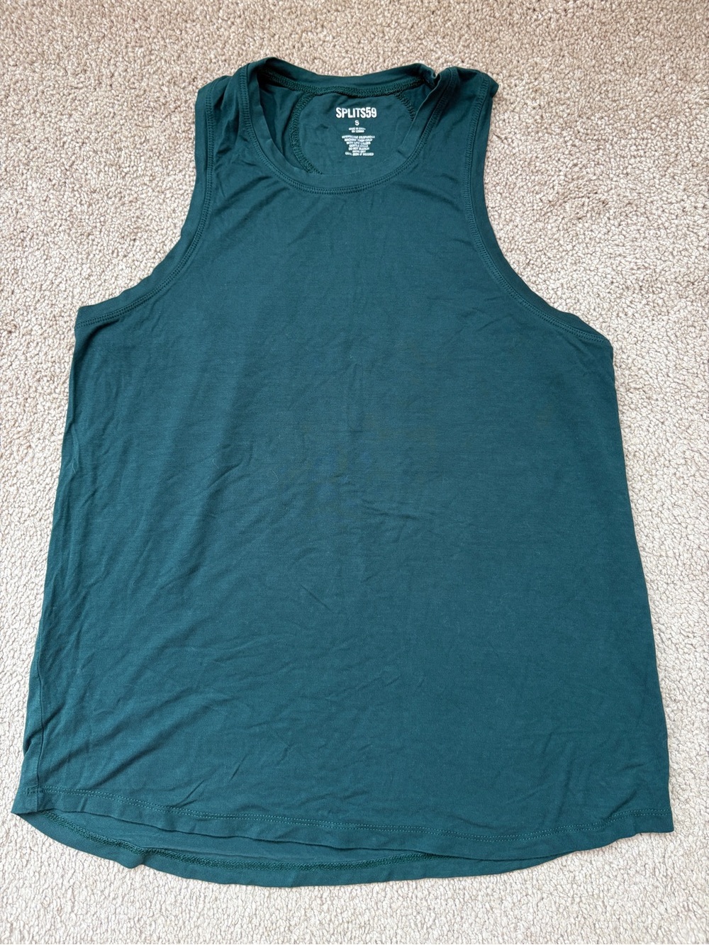 EUC Splits59 Women's Turquoise Green Racerback Tank Top Size S